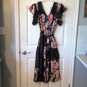 Black floral Jumpsuit